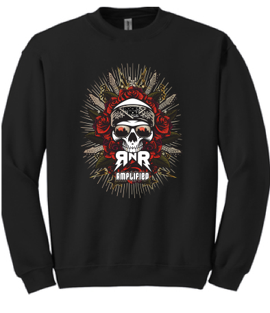 Amplified Skull Crewneck Pullover