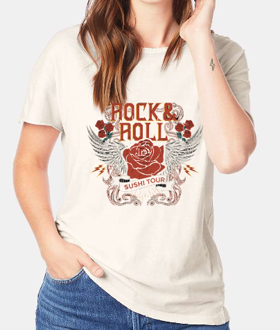 2023 RNR Ladies Distressed Tee - Vintage White