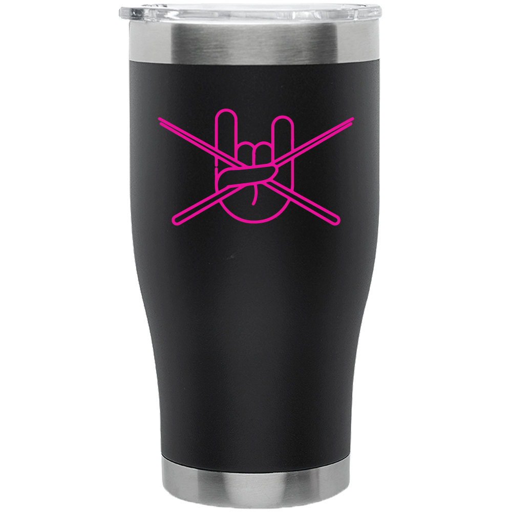 28 oz Rock Out Stainless Steel Tumblers- Black